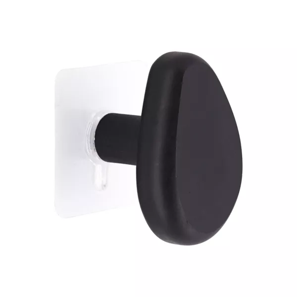 Perchero adhesivo (5,2 cm) Guijarro Negro