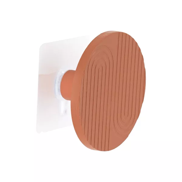 Patère adhésive bambou (8 cm) Boho-chic Terracotta