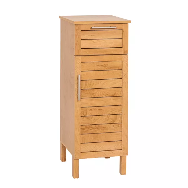 Badezimmerschrank aus Holz (93 x 35 cm) Colonial Naturfarben