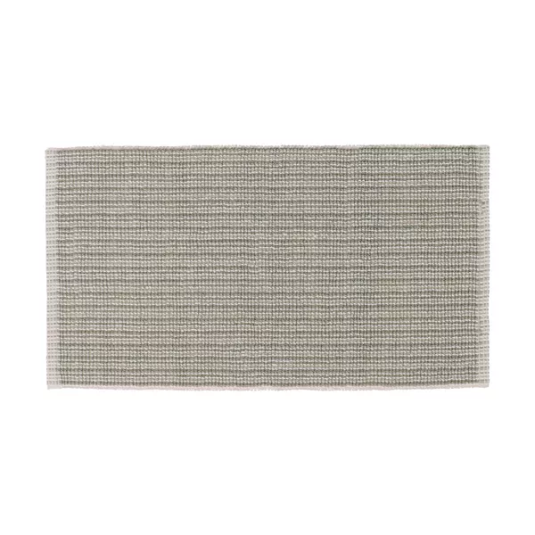 Tapis rectangulaire coton (45 x 90 cm) Jeanne Vert et Blanc