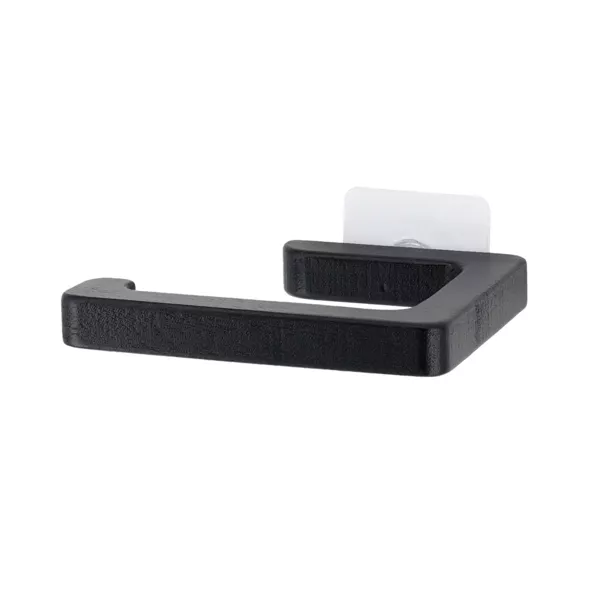 Toiletrolhouder voor aan de muur, zelfklevend, acacia Easy Chic Zwart