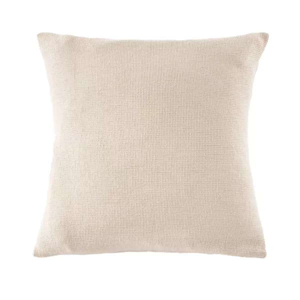 Federa quadrata in cotone a nido d'ape (80 x 80 cm) Eva Beige