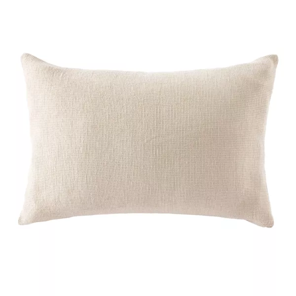 Federa rettangolare in cotone a nido d'ape (50 x 70 cm) Eva Beige