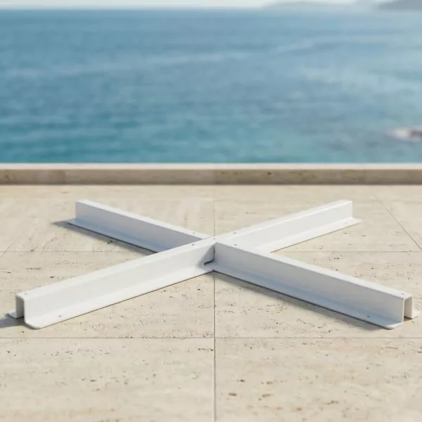 Kreuzfu� f�r Sonnenschirm Elyra Wei�