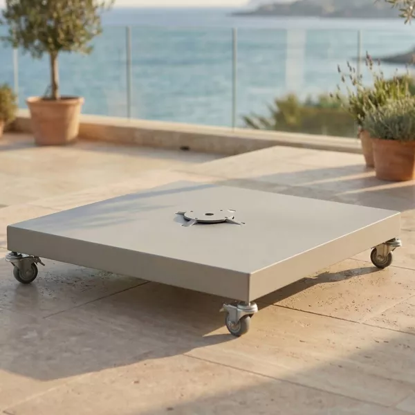 Rollsockel f�r Sonnenschirm Elyra Champagner