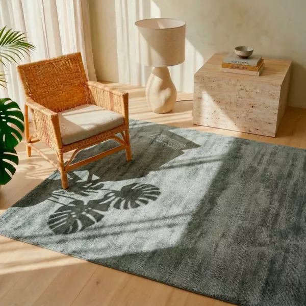 Rechthoekig geweven vloerkleed (140 x 200 cm) Antiek Grijs