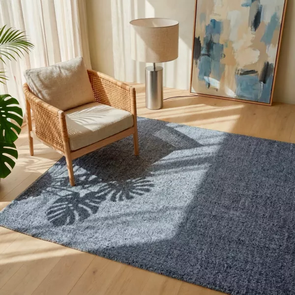 Tappeto da soggiorno rettangolare in materiale riciclato (160 x 230 cm) Sabana Grigio
