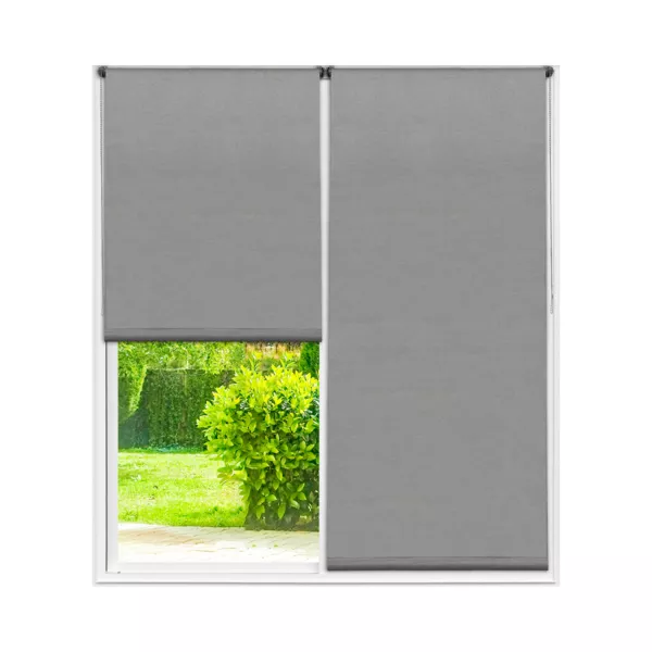 Tenda a rullo oscurante testurizzata (180 x 200 cm) Nyx Grigio