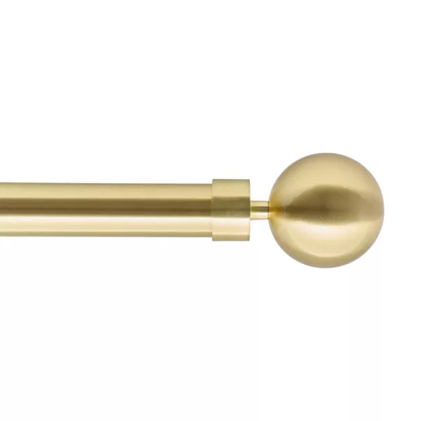 Kit de tringle rideau extensible (L160 - L300 cm / D28 mm) Hera Or