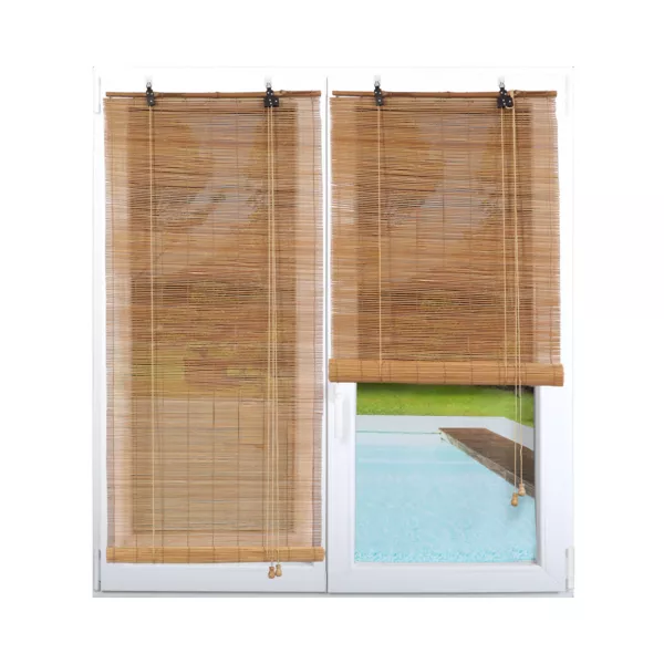 Estor enrollable de ca�as de bamb� (180 x 180 cm) Tanoa Natural