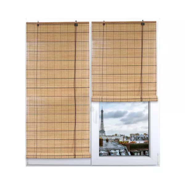 Tenda a rullo con bastoncini di bamb� (90 x 180 cm) Bali Marrone