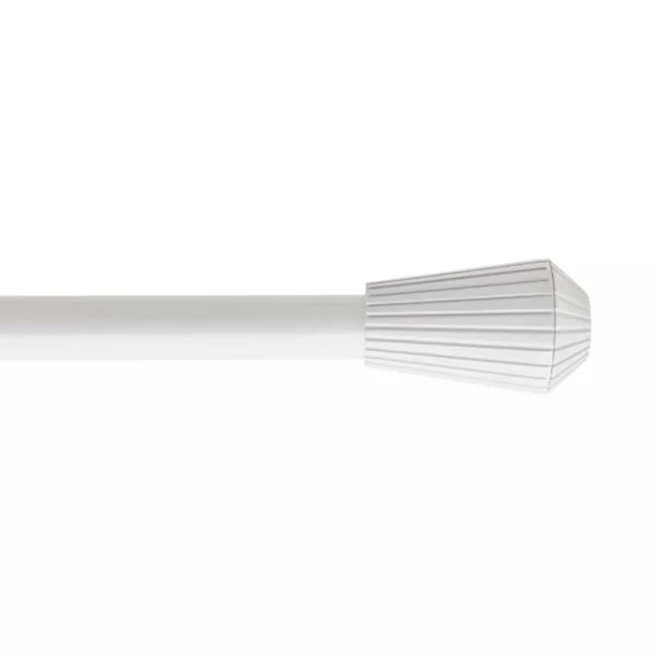 Kit de tringle extensible (L120 - 210 cm / D19 mm) Pise Blanc mat