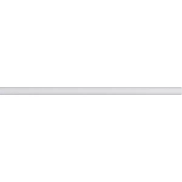 Barra de cortina de metal (L250 cm / D28 mm) Lino Blanco mate
