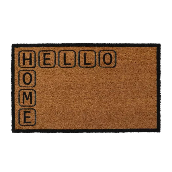 Felpudo de coco (45 x 75 cm) Welcome Home Negro