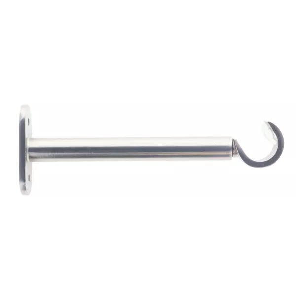 Supporto per asta fissa (L150 / D20 mm) Jim a goccia Argento opaco