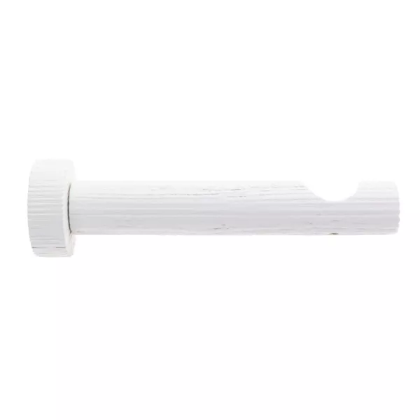 Support asta tenda in legno laccato (L12 cm x D 28 mm) Soren Bianco