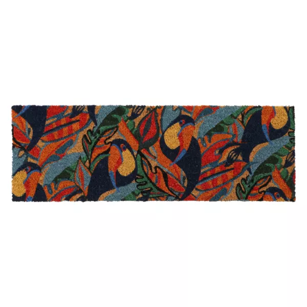Felpudo de coco (25 x 75 cm) Tuc�n Multicolor