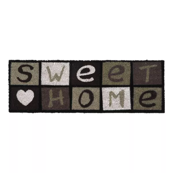 Tappeto di cocco (25 x 75 cm) Sweet Home Grigio