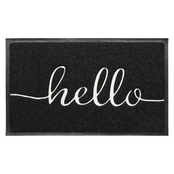 Felpudo antideslizante para la entrada (45 x 75 cm) Hello Blanco