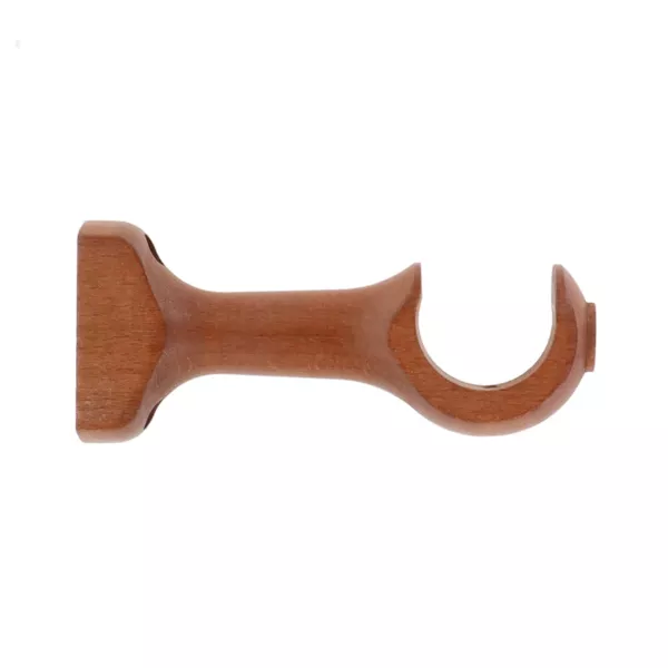 Set aus 2 festen Holzstangenhaltern (L11,5 cm/ D28 mm) Nils Regenrinne Natur