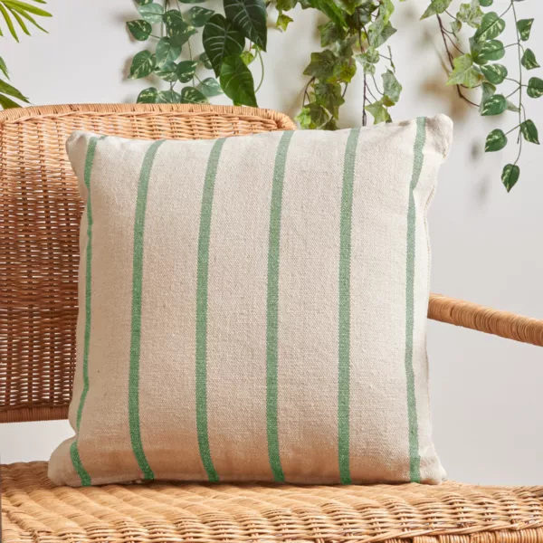 Coussin ext�rieur toile de coton carr� (50 x 50 cm) Ocealys Vert