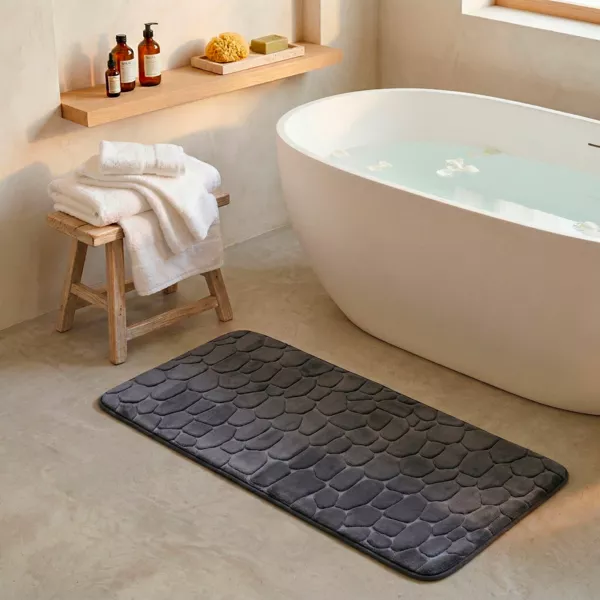 Badematte Memory Foam Roc Dunkelgrau