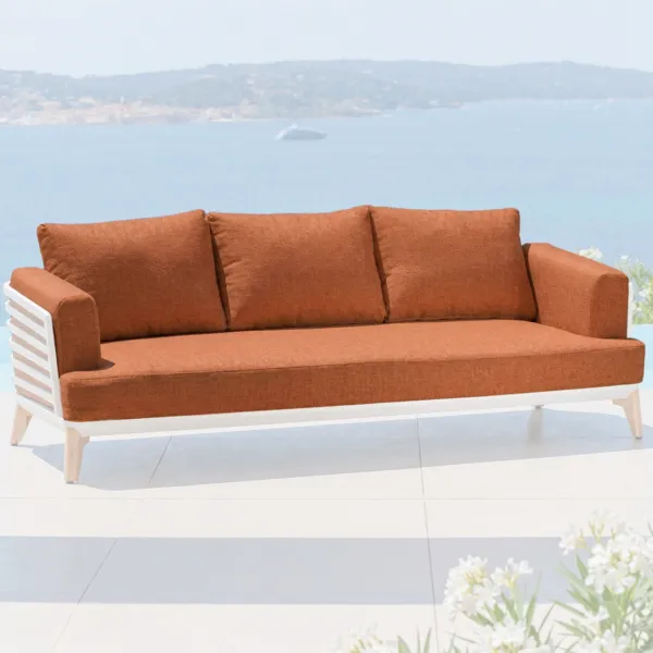 Copricuscini di ricambio per Divano 3 posti Monte Carlo Terracotta