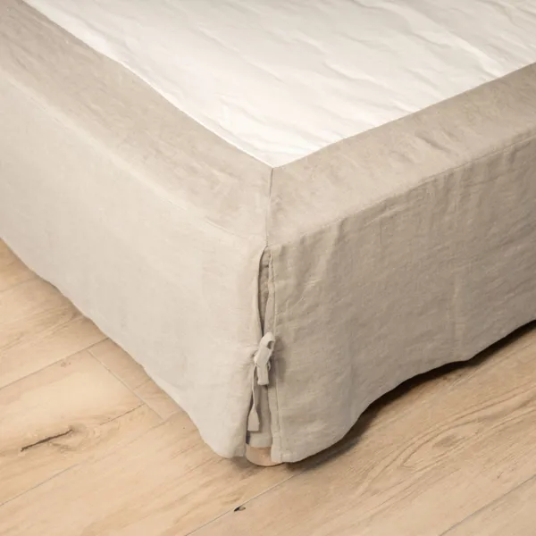 Betthusse aus gewaschenem Leinen (180 x 200 cm) Louise Beige