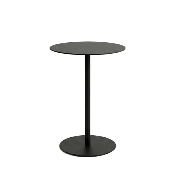 Mesa auxiliar de metal (H53 cm) Lugani Negra