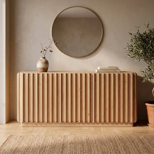 Buffet 3 portes ch�ne massif (158 x 75 cm) Altos Naturel