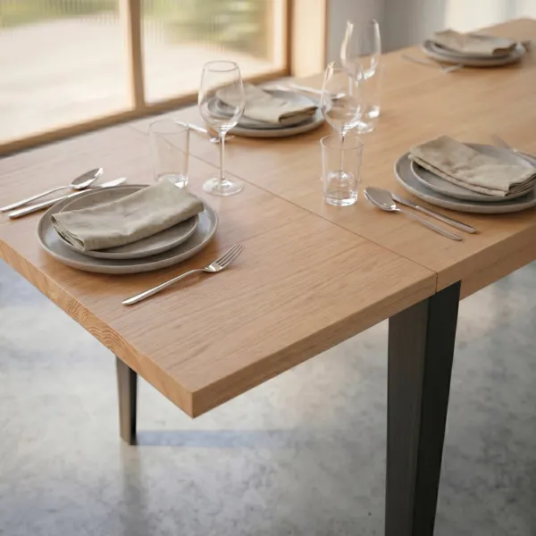 Massivholzverl�ngerung f�r Tisch Eiche (100 cm) Bristol Naturfarben