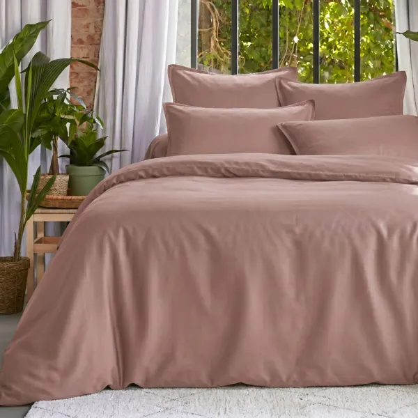 Funda n�rdica lyocell Tencel� lavado (280 x 240 cm) Olivia Rosa rubor