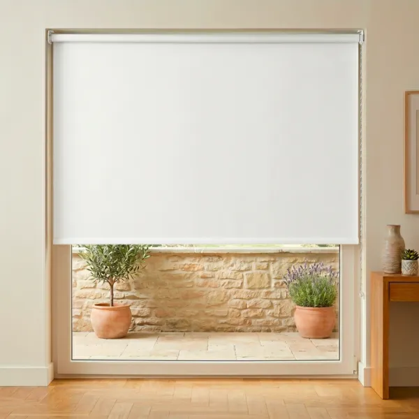 Tenda a rullo oscurante (180 x 180 cm) Tinta unita Bianco