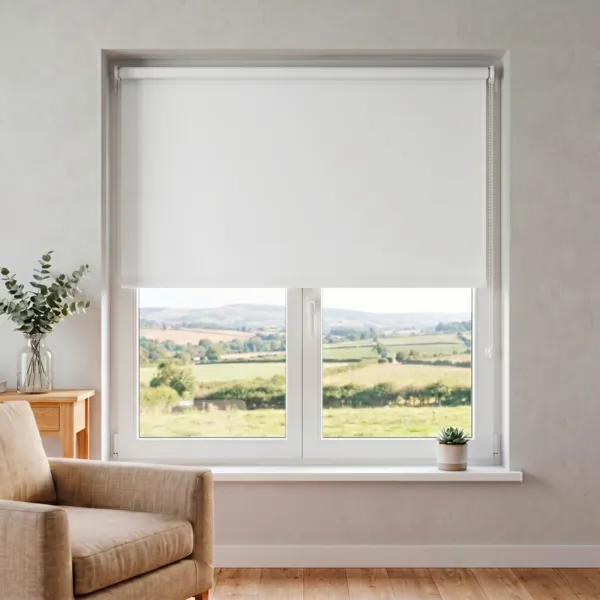 Verdunkelungsrollo (150 x 180 cm) Uni Wei�