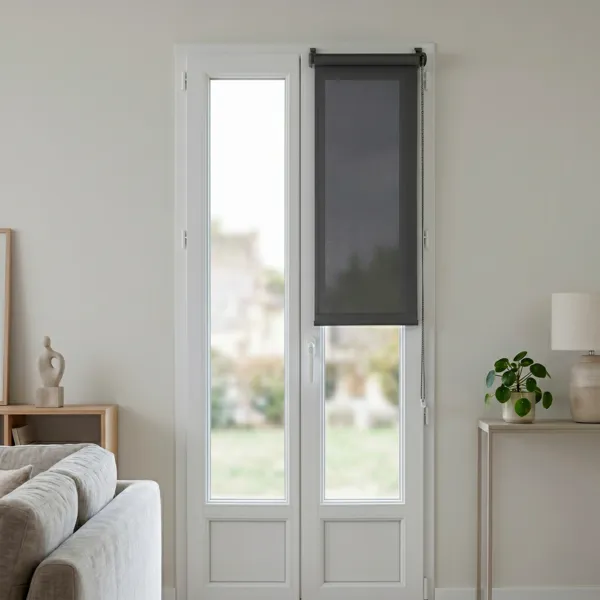 Tenda a rullo filtrante (45 x 180 cm) Pure Grigio cemento