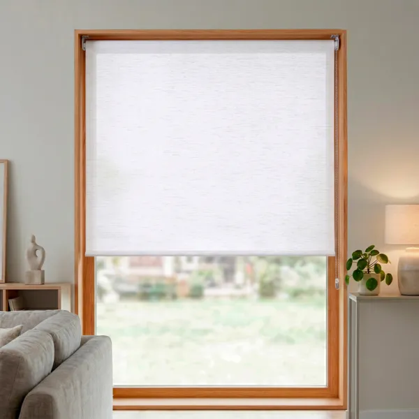 Rolgordijn met lichtdoorlatende stof (120 x 180 cm) Pure Beige gem�leerd