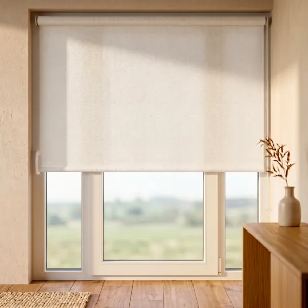 Verduisterend rolgordijn met textuur (200 x 220 cm) Nyx Wit