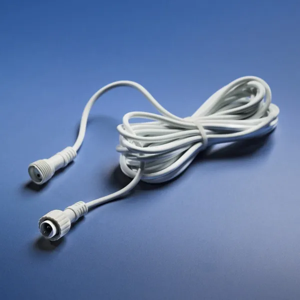 Prolunga 2 poli 5 m per ghirlande collegabili Pro-lights Bianco