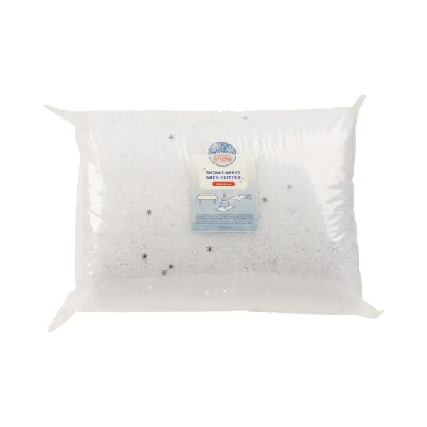Tappeto neve rettangolare (250 x 100 cm) Glitterato Bianco
