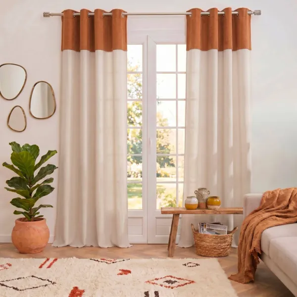 Tenda boucl� (180 x 260 cm) Ava Cammello