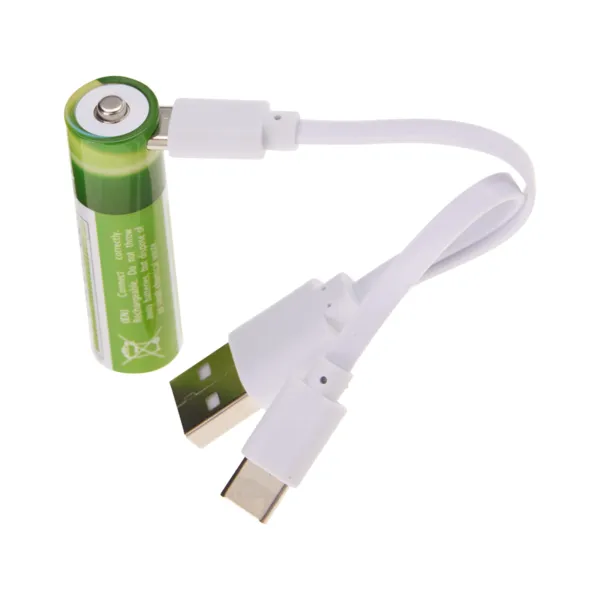 Set da 4 pile AA ricaricabili USB-C al litio 1,5V