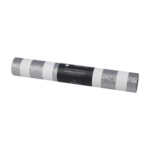 Julel�ber (250 x 28 cm) med hvide striber