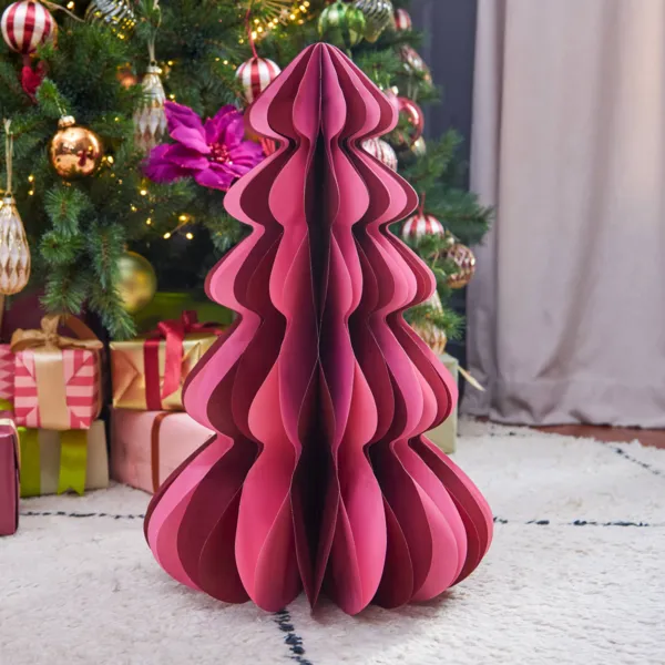 Albero di carta da tavolo (H60 cm) Chiusura Magnetica Rosa cipria