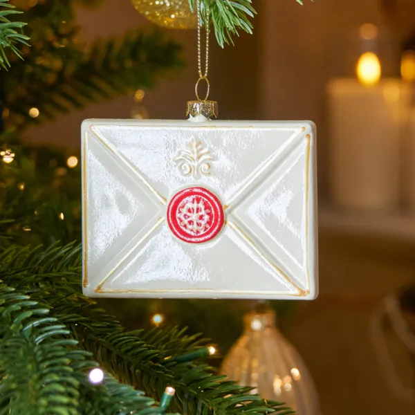 Kersthanger (H8 cm) Brief aan de Kerstman Goud