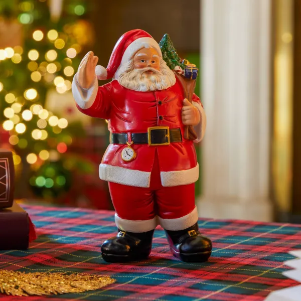Figura decorativa Pap� Noel (H17 cm) Raoul y su saco Rojo