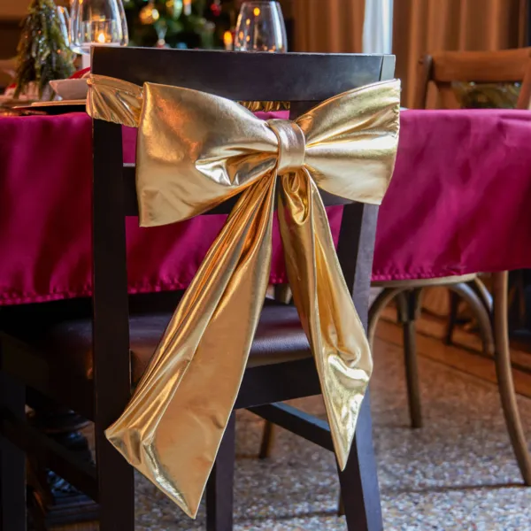 Lazo decorativo para silla (55 x 17 cm) Tradici�n Oro brillante