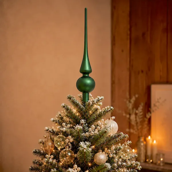 Cimier di albero in vetro Bor�al Verde abete