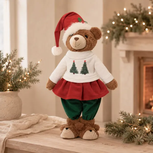 Orso natalizio decorativo (H60 cm) Simone coquette Multicolore