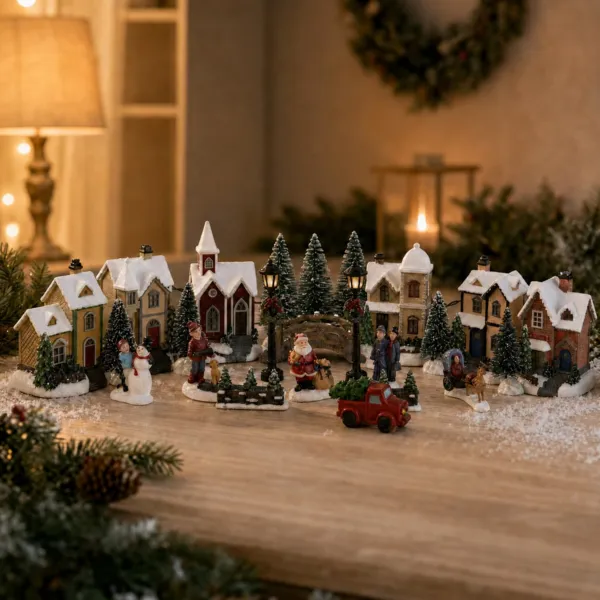 Set complet village illumin� Aspen