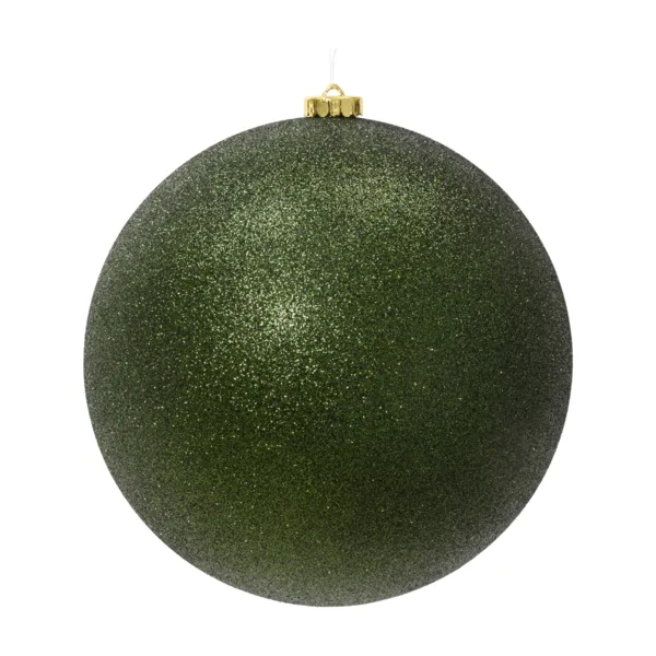 Weihnachtskugel (D140 mm) Aravis Tannengr�n glitzernd